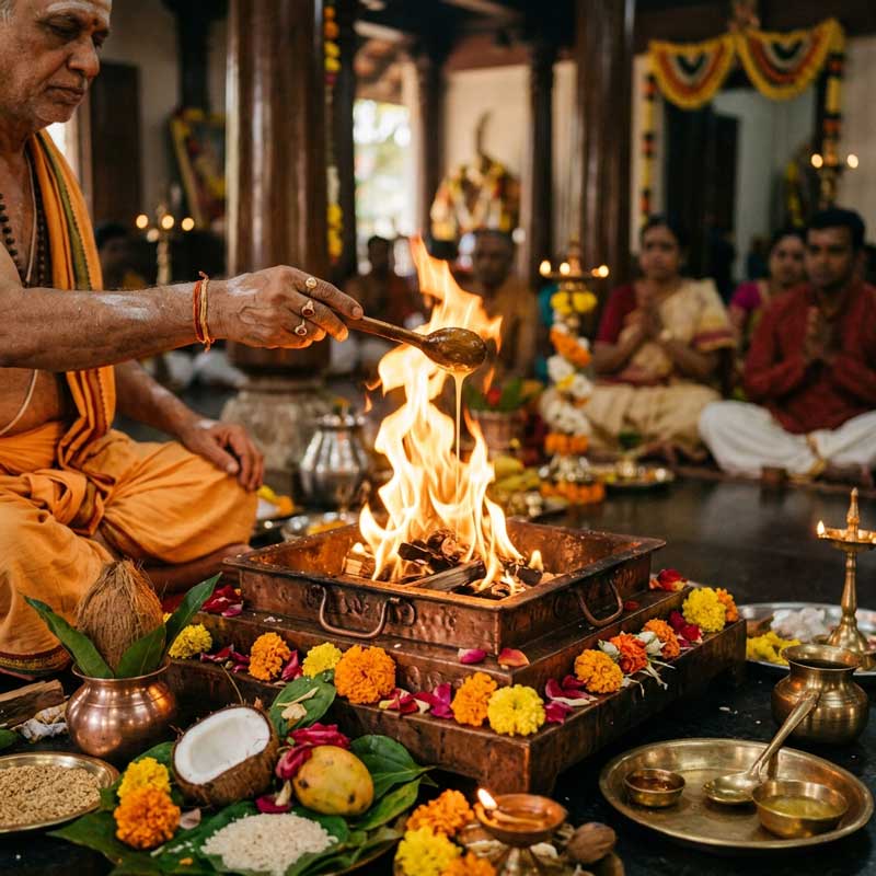 TJ Magic Trips Pooja Bookings - Vedic Rituals Homam Ceremony